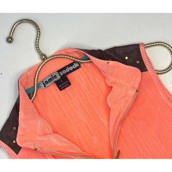 Jamie Sadock Wearable Art Deco Golf Tank Blouse Ladies Size S Funky Deadstock - Picture 5 of 6